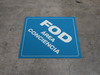 FOD Area Conciencia (FOD Awareness Area) - Type B Floor Sign FOD Area Conciencia (FOD Awareness Area) - Type B Floor Sign