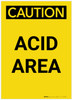 Caution: Acid Area Portrait - Label