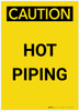 Caution: Hot Piping Portrait - Label