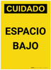 Caution: Low Clearance Spanish Portrait - Label