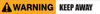 Warning: Keep Away - Inline Printed Floor Marking Tape
