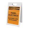 Warning: Electrical Panel - Keep Clear Spanish - A-Frame Sign Warning: Electrical Panel - Keep Clear Spanish - A-Frame Sign