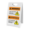 Warning: High Voltage - Authorized Personnel Only Bilingual Spanish - A-Frame Sign Warning: High Voltage - Authorized Personnel Only Bilingual Spanish - A-Frame Sign