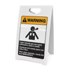 Warning: Carbon Dioxide Causes Suffocation - When Alarm Operates, Vacate Area ANSI - A-Frame Sign