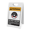 Warning: Do Not Enter Chock Wheels of Trailor or Truck Before Entering Forklift ANSI - A-Frame Sign