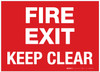 Fire Exit - Keep Clear - Label Fire Exit - Keep Clear - Label