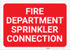 Fire Department Sprinkler Connection Red Landscape - Label Fire Department Sprinkler Connection Red Landscape - Label