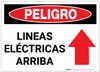 Danger: Electric Lines Above - Label