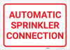 Automatic Sprinkler Connection (White) - Label