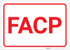 Fire Alarm Control Panel FACP Landscape (White) - Label