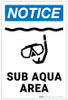 Notice: Sub Aqua Area with Icon Portrait - Label