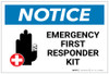 Notice: Emergency First Responder Kit with Icon - Label