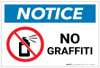 Notice: No Graffiti with Symbol - Label Notice: No Graffiti with Symbol - Label