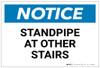 Notice: Standpipe At Other Stairs - Label