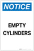 Notice: Empty Cylinders Portrait - Label