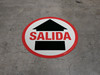 Glow: Salida (Exit) Spanish Floor Sign Glow: Salida (Exit) Spanish Floor Sign