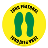 Zona Peatonal Floor Sign Zona Peatonal Floor Sign
