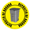 Depósito de Basura (Trash Bin) Floor Sign