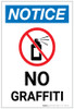 Notice: No Graffiti with Icon Portrait - Label