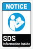 Notice: SDS Information Inside ANSI Portrait - Label