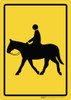 Horse Crossing Sign Horse Crossing Sign