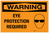 Warning: Eye Protection Required with Graphic - Label