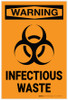 Warning: Biohazard Infectious Waste - Label