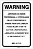 Warning: Nevada Equine Liability NV - Label