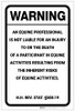 Warning: New Hampshire Equine Liability NH - Label