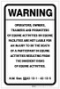 Warning: New Mexico Equine NM - Label