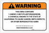 Warning: Prop 65 1-Amino-2-Methylanthraquinone - Label