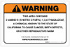 Warning: Prop 65 2-Amino-5-(5-Nitro-2-Furyl)-1,3,4 thiadiazole - Label
