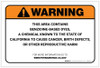 Warning: Prop 65 Benzidine based dyes - Label
