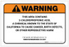 Warning: Prop 65 2-Chloropropionic acid - Label