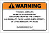 Warning: Prop 65 Bromodichloromethane - Label