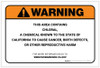 Warning: Prop 65 Chloral - Label Warning: Prop 65 Chloral - Label