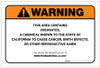Warning: Prop 65 Creosotes - Label