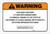 Warning: Prop 65 3,7 Dinitrofluoranthene - Label