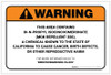 Warning: Prop 65 Di-N-Propyl Isocinchomeronate(MGK Repellent 326) - Label
