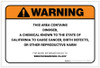 Warning: Prop 65 Dinoseb - Label