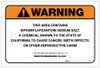 Warning: Prop 65 Diphenylhydantoin Sodium Salt - Label