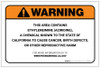 Warning: Prop 65 Ethyleneimine (Aziridine) - Label