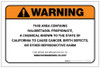 Warning: Prop 65 Halobetasol Propionate - Label