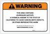 Warning: Prop 65 Leuprolide Acetate - Label Warning: Prop 65 Leuprolide Acetate - Label