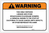 Warning: Prop 65 Lindane And Other Hexachlorocyclohexane Isomers - Label