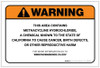 Warning: Prop 65 Methacycline Hydrochloride - Label