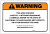 Warning: Prop 65 2-Methyl-1-Nitroanthraquinone - Label