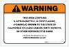 Warning: Prop 65 N-Nitrosomethyl-N-Propylamine - Label