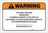 Warning: Prop 65 Nimodipine - Label Warning: Prop 65 Nimodipine - Label
