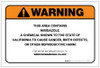 Warning: Prop 65 Niridazole - Label Warning: Prop 65 Niridazole - Label